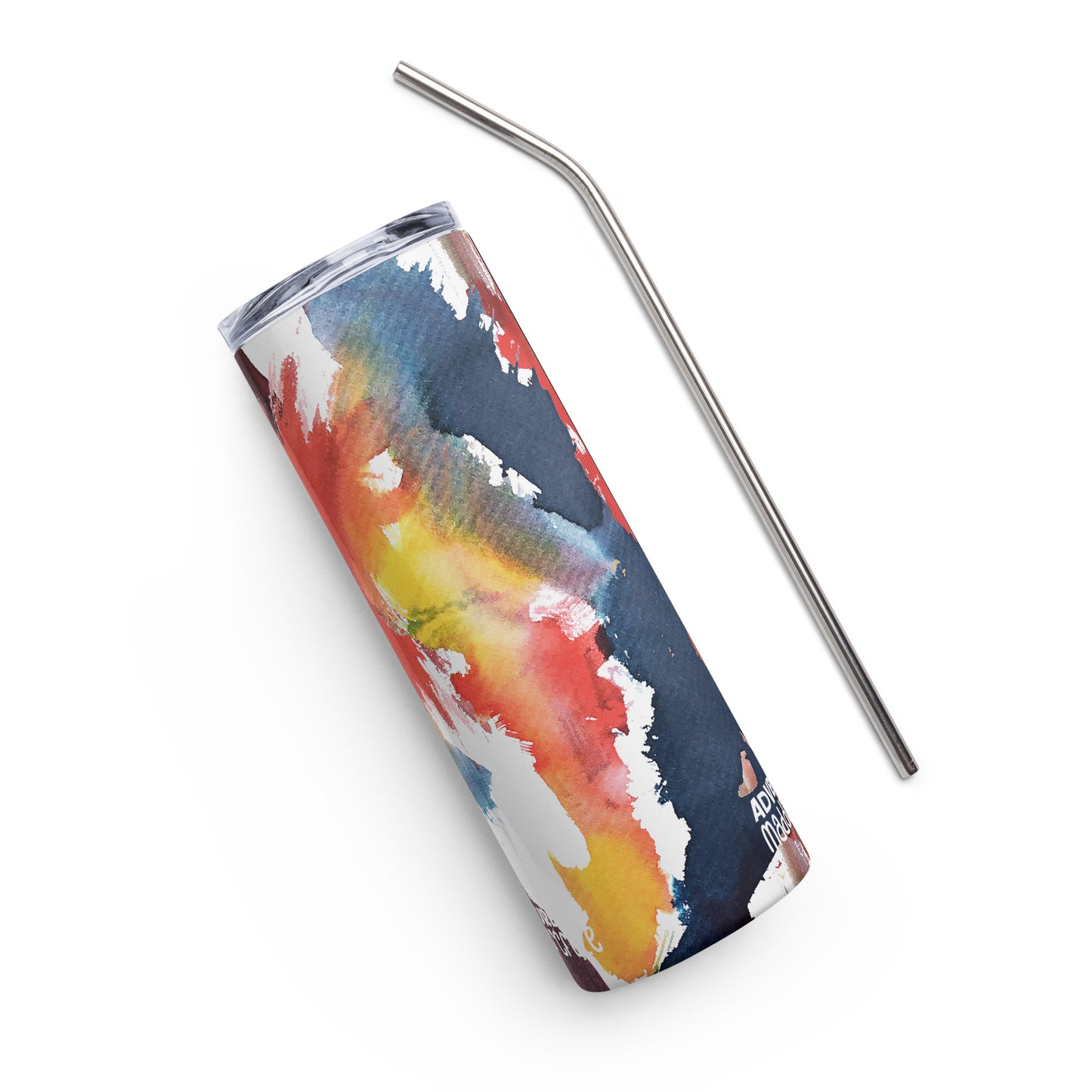 Maddox & Cruze Stainless steel Straw tumbler | Funky paint