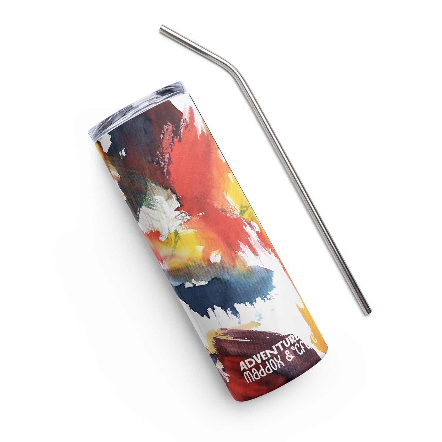 Maddox & Cruze Stainless steel Straw tumbler | Funky paint